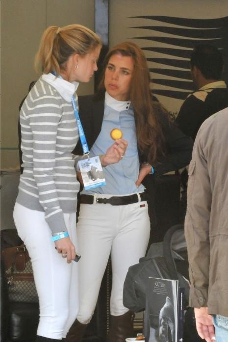 Charlotte Casiraghi daughter of Princess Caroline of Monaco and her friend 