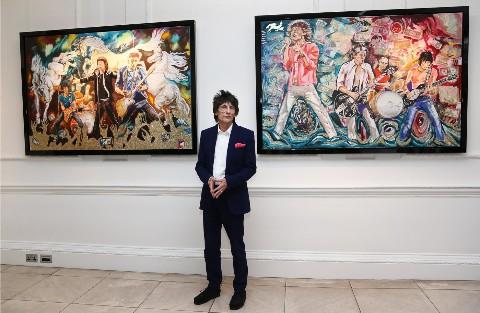 Ronnie Wood Is Getting His Art Together