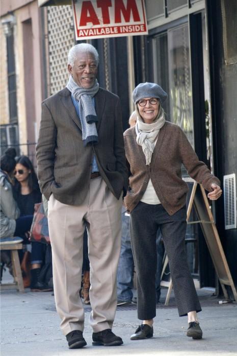 Morgan Freeman And Diane Keaton Look Cute Together