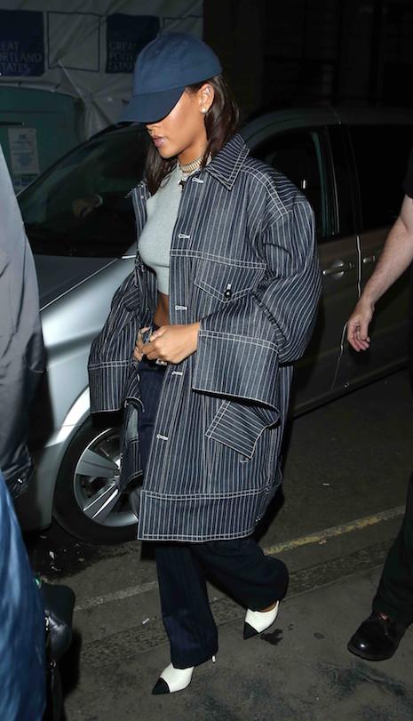 OVERSIZE IS JUST RIGHT FOR RIHANNA