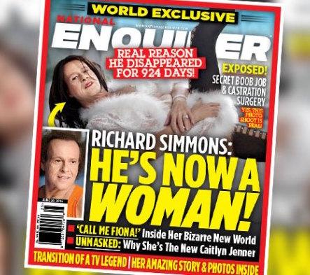 is richard simmons living as a female?